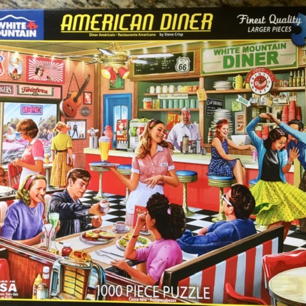 White Mountain Puzzle 1000 American Diner